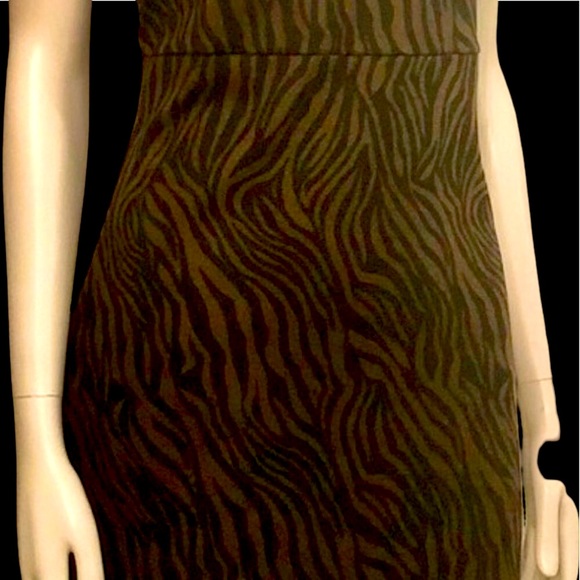 Cute animal print stretchy T- dress - Picture 4 of 5
